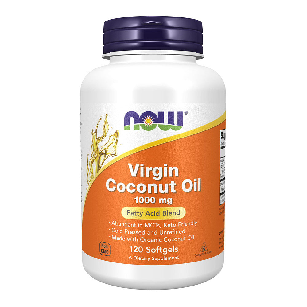 NOW Foods Virgin Coconut Oil 1000 mg Softgels, 120 Ea